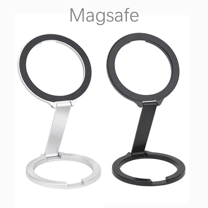 For Magsafe Magnetic Metal 1Pcs Strong Suction Rotating Double and Sided Sdsorption Alloy Portable Universal Desktop Creative