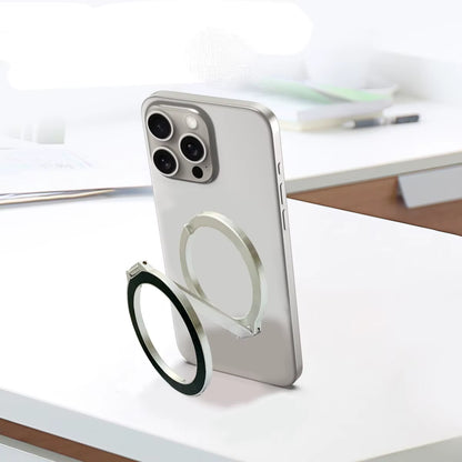 For Magsafe Magnetic Metal 1Pcs Strong Suction Rotating Double and Sided Sdsorption Alloy Portable Universal Desktop Creative