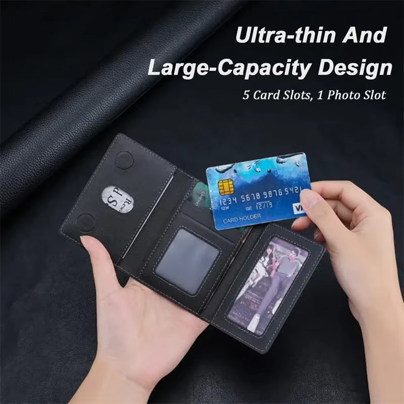 Magnetic Folding Wallet Card Holder Leather Case for Magsafe Iphone 14 16 15 13 Pro Max plus 16Pro I Phone Mag Safe Stand Cover
